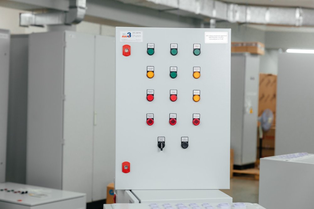 Адресный шкаф управления вентилятором и калорифером