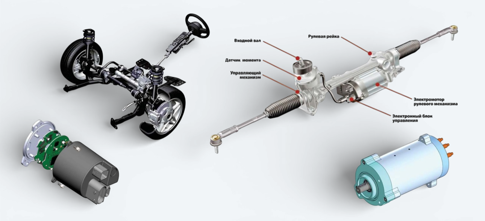 Рулевая рейка с электроусилителем